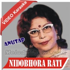 Nidobhora Rati - Original - Mp3 + VIDEO Karaoke - Nida Bhara Rati