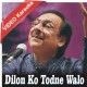 Dilon Ko Todne Walo Tumhen Kisi Se Kya - Mp3 + VIDEO Karaoke - Ghulam Ali