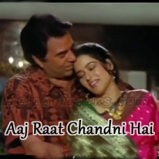Aaj Raat Chandni Hai - Karaoke Mp3 - Kumar Sanu & Alka Yagnik