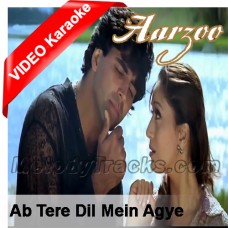 Ab Tere Dil Mein - Mp3 + VIDEO Karaoke - Kumar Sanu - Alka - Aarzoo