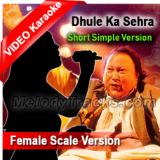 Dhule ka sehra suhana - Female Scale Version - Mp3 + VIDEO Karaoke - Short Simple Version