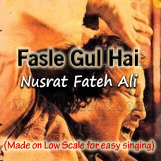 Fasle Gul Hai Saja hai  - Karaoke Mp3 - Nusrat Fateh