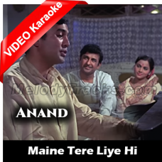 Maine Tere Liye Hi Saat Rang - Mp3 + VIDEO Karaoke - Mukesh - Anand - 1971