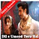 Dile Umeed Tora Hai Kisi Ne - Mp3 + VIDEO Karaoke - Asif Ali Santoo