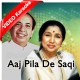 Aaj Pila De Saqi - Mp3 + VIDEO Karaoke - Mahendra Kapoor - Asha Bhosle