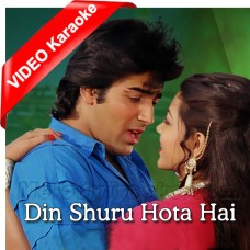 Din Shuru Hota Hai Tere Naam Se - Mp3 + VIDEO Karaoke - Asha Bhosle - Mohammed Aziz - Zulm Ko Jala Doonga 1988