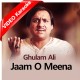 Jaam O Meena Meri Nazaron Se - Ghazal - Mp3 + VIDEO Karaoke - Ghulam Ali