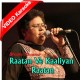 Rataa Ve Kaliyan Rataa - Mp3 + VIDEO Karaoke - Shazia Manzoor