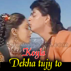 Dekha Tujhe To Jeene Lage Hum - Karaoke Mp3 - Koyla - 1997 - Kumar Sanu