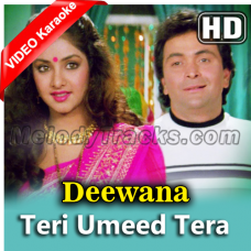 Teri Umeed Tera Intezar - Mp3 + VIDEO Karaoke - Deewana - 1992 - Kumar Sanu
