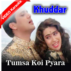 Tumsa Koi Pyara Koi Masoom - Mp3 + VIDEO Karaoke - Khuddar - 1994 - Kumar Sanu