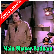 Main shayar badnam - Mp3 + VIDEO Karaoke - Kishore Kumar