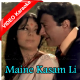 Maine kasam li - Mp3 + VIDEO Karaoke - Kishore Kumar - Lata