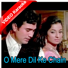O mere dil ke chain - Mp3 + VIDEO Karaoke - Kishore Kumar