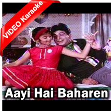Aayi hai baharen - Mp3 + VIDEO Karaoke - Ram Aur Shyam - Rafi