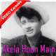 Akela hoon main is duniya mein - Mp3 + VIDEO Karaoke - Baat ik raat ki (1962) - Rafi