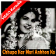 Chhupa Kar Meri Ankhon Ko - Mp3 + VIDEO Karaoke - Bhabhi 1957 - Rafi