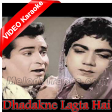 Dhadakne Lagta Hai - Mp3 + VIDEO Karaoke - Dil Tera Deewana 1962 - Rafi