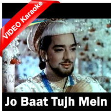 Jo Baat Tujh Mein Hai - Mp3 + VIDEO Karaoke - Taj Mahal - 1963 - Rafi