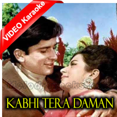 Kabhi Tera Daman Na - Mp3 + VIDEO Karaoke - Neend Hamari Khwab Tumhare - 1966 - Rafi