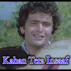 Kahan Tera Insaaf Hai - Karaoke Mp3 - Sargam - 1979 - Rafi