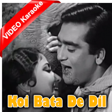 Koi Bata De Dil Hai Jahan - Mp3 + VIDEO Karaoke - Main Chup Rahungi - 1962 - Rafi - Lata