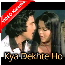 Kya Dekhte Ho - Mp3 + VIDEO Karaoke - Qurbani - 1980 - Rafi
