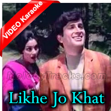 Likhe Jo Khat Tujhe - Mp3 + VIDEO Karaoke - Kanyadaan - 1968 - Rafi