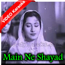 Main Ne Shayad Tumhein - Mp3 + VIDEO Karaoke - Barsaat Ki Raat - 1960 - Rafi