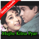 Mujhe Kitna Pyar Hai - Mp3 + VIDEO Karaoke - Dil tera deewana - 1962 - Rafi