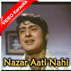 Nazar Aati Nahi Manzil Karaoke