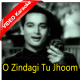 O Zindagi Tu Jhoom Le Zara - Mp3 + VIDEO Karaoke - Kaise Kahoon - 1964 - Rafi