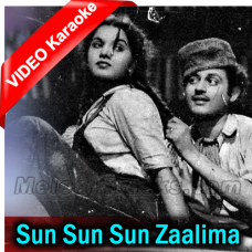 Sun Sun Sun Zaalima - Mp3 + VIDEO Karaoke - Aar Paar - 1954 - Rafi