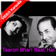 Taaron Bhari Raat Hai - Mp3 + VIDEO Karaoke - Pardes - 1950 - Rafi
