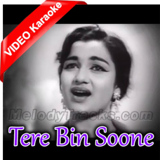 Tere Bin Soone Nain Hamare - Mp3 + VIDEO Karaoke - Meri Surat Teri Ankhen - 1963 - Rafi