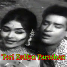 Teri Zulfen Pareshan - Karaoke Mp3 - Preet Na Jaane Reet - 1966 - Rafi
