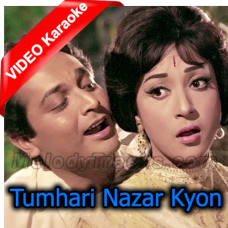 Tumhari Nazar Kyon Khafa - Mp3 + VIDEO Karaoke - Do Kaliyan - 1968 - Rafi