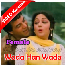 Wada Haan Wada - Female Vocal - Mp3 + VIDEO Karaoke - Kishore & Asha