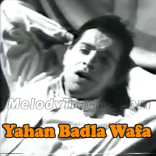 Yahan Badla Wafa Ka Karaoke