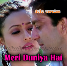 Meri Duniya Hai Tujh Mein Kahin - Karaoke Mp3 - Vaastav - 1999 - Kavita - Sonu Nigam - Kavita