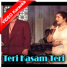 Teri Kasam Teri Raahon Mein Aakar Karaoke